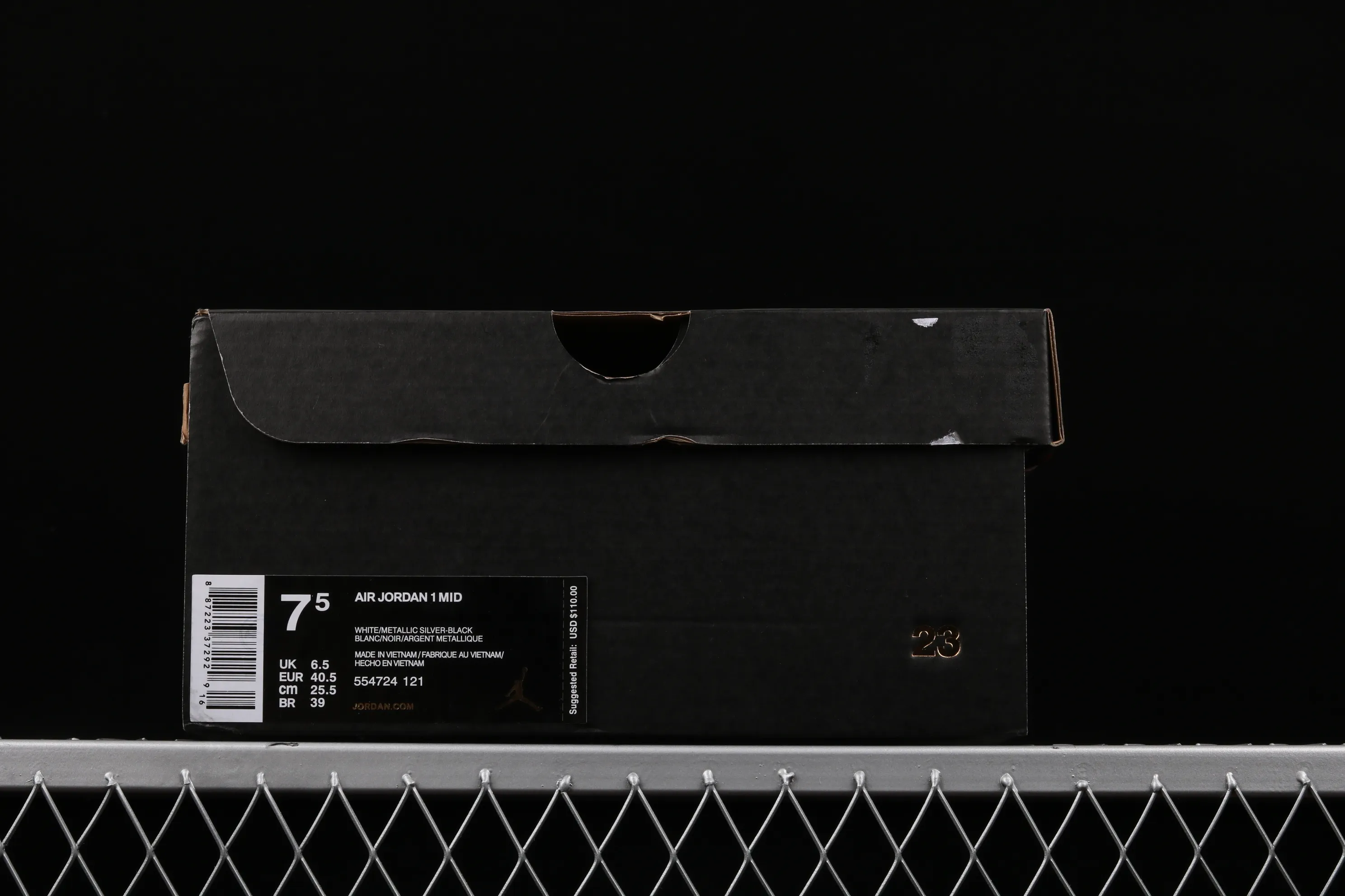 All categories Air Jordan Jordan series basketball shoes Air Jordan 1 Mid Air Jordan 1 Mid AJ1 Leonard Jr. Joe 1 black and white silver 554724-121